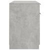 vidaXL Scrivania con Mobile Laterale Grigio Cemento Legno Multistrato