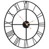 vidaXL Orologio da Parete Nero Ø50 cm in Ferro