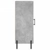 vidaXL Credenza Grigio Cemento 34,5x34x90 cm in Legno Multistrato