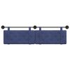 vidaXL Testata appesa Blu Polizia 190 x 55 x 5 cm Velluto
