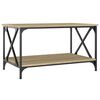 vidaXL Tavolino Rovere Sonoma 80x50x45 cm Legno Multistrato e Ferro