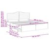 vidaXL Struttura del letto Bianco 180 x 200 cm Legno Ingegnerizzato