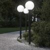 vidaXL Lampioni a paletto con sensore 3 pz 120 cm neri IP44