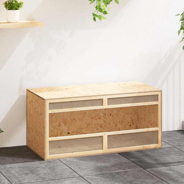 vidaXL Terrario in Legno Multistrato 100x47x47 cm