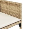 vidaXL Set da Pranzo da Giardino 9 pz con Cuscini Beige in Polyrattan