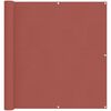 vidaXL Schermo da balcone Terracotta 110 x 400 cm Tessuto Oxford