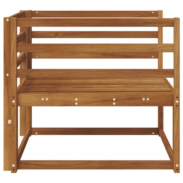 vidaXL Divano centrale per esterno Legno di Acacia Massello Naturale