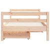 vidaXL Giroletto per Bambini con Cassetti 80x160cm Legno Massello Pino