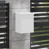 vidaXL Cassetta per pacchi con porta Bianco 47.5 x 38 x 59 cm Acciaio