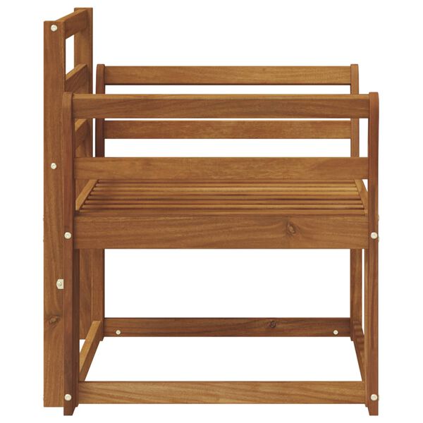 vidaXL Divano da esterno Legno di Acacia Massello Naturale