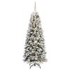 vidaXL Albero di Natale artificiale con 150 LED Bianco 150 cm