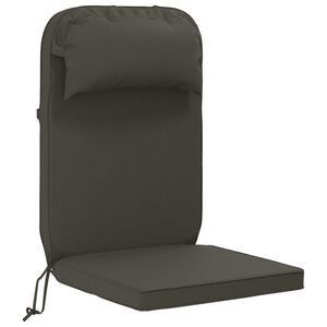 vidaXL Cuscino per Lounger Sole 100% Poliestere Antracite