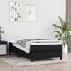 vidaXL Materasso a Molle Insacchettate Rigidit&agrave; Media Nero 90x200x20 cm in Tessuto