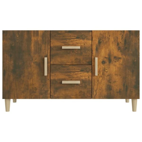vidaXL Credenza Rovere Fumo 100x36x60 cm in Legno Multistrato
