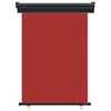 vidaXL Tendalino Laterale per Balcone 125x250 cm Rosso