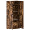 vidaXL Mobile per scarpe con lo scaffale Rovere fum&eacute; 80 x 39 x 178 cm