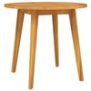 vidaXL Tavolo da Giardino &Oslash;85x75 cm in Legno Massello di Acacia
