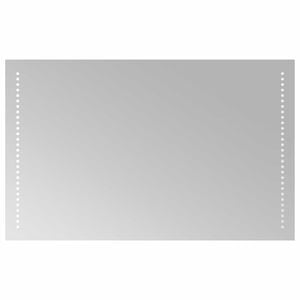 vidaXL Specchio da bagno LED Trasparente 80 x 50 cm vetro temperato
