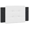 vidaXL Cuscino Testiera Zadar Nero e Bianco 100 cm in Similpelle