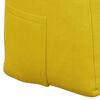 vidaXL Cuscino per Schiena Giallo 180 x 24 x 50 cm Velluto
