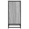 vidaXL Credenza Grigio Sonoma 35,5x35x76 cm in Truciolato e Metallo