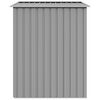 vidaXL Capanno da Giardino Grigio 205x129x183 cm in Acciaio Zincato