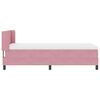 vidaXL Letto a molle con materasso Rosa 200 x 100 cm Poliestere