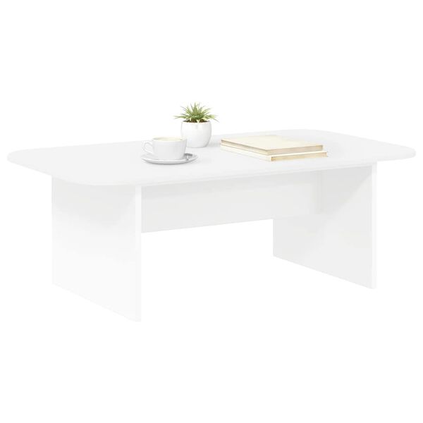 vidaXL Tavolino da salotto Bianco 93 x 53 x 33 cm Legno multistrato