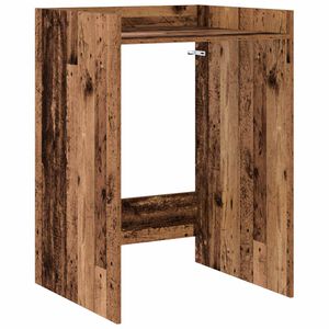 vidaXL Mobiletto per lavatrice Legno vecchio 67,5 x 62 x 97 cm