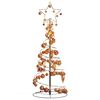 vidaXL Albero di Natale a LED con Palline 80 LED Bianco Caldo 120 cm