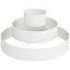 vidaXL Vaso da giardino Bianco 120 x 120 x 20 cm