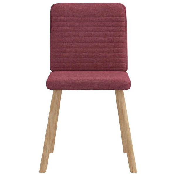 vidaXL Sedie da Pranzo 6 pz Rosso Vino in Tessuto