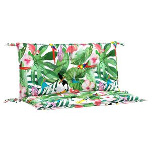 vidaXL Cuscini Panca da Giardino 2pz Multicolore 100x50x7cm in Tessuto