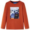 Maglietta da Bambino Maniche Lunghe Ruggine Chiaro 140