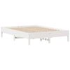 vidaXL Letto senza Materasso Bianco 140x190 cm Legno Massello di Pino