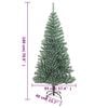 vidaXL Albero di Natale Artificiale con Neve Fioccata Verde 180 cm