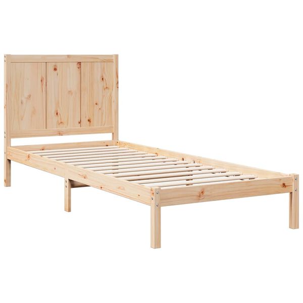 vidaXL Giroletto Extra Lungo senza Materasso 100x210 cm Legno Massello