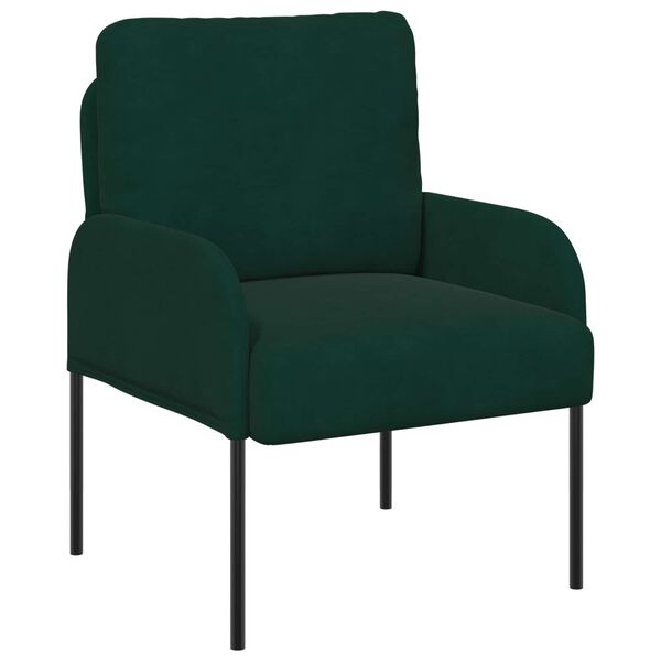 vidaXL Set divani 3 pcs Verde Scuro 115 x 56 x 80 cm Legno compensato