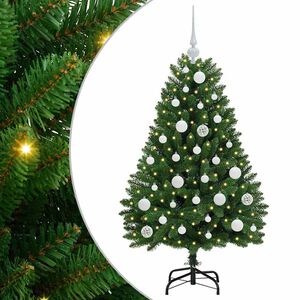 vidaXL Albero di Natale artificiale Verde 120 cm PVC e Metallo