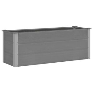 vidaXL Letto Rialzato da Giardino in WPC 150x50x54 cm Grigio