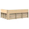 vidaXL Letto Libreria Rovere Sonoma 120 x 190 cm Legno multistrato