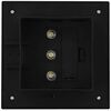 vidaXL Lampade Solari da Esterno 12 pz LED Quadrate 12 cm Nere