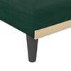 vidaXL Chaise Longue in Velluto Verde Scuro