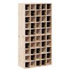 vidaXL Portabottiglie 2 pcs Naturale 56 x 25 x 56 cm Pino massello