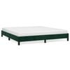 vidaXL Giroletto senza Materasso Verde Scuro 180x200 cm in Velluto