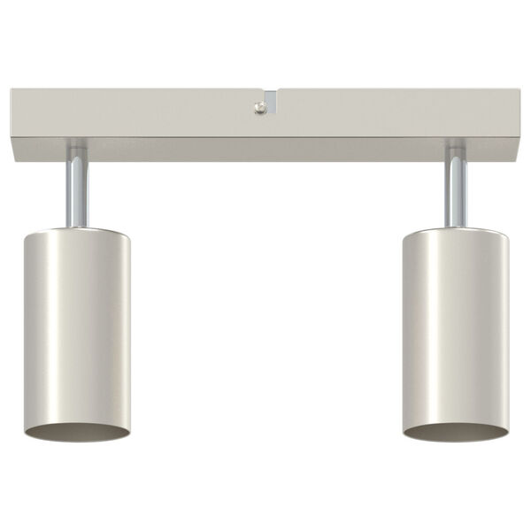 vidaXL Faretto da soffitto Nichel spazzolato 26 x 5.5 x 16.5 cm