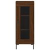 vidaXL Credenza Rovere Marrone 34,5x34x180 cm in Legno Multistrato