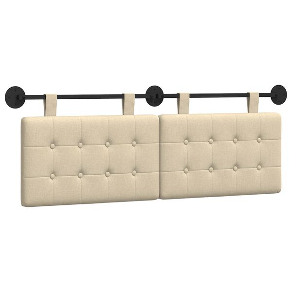 vidaXL Testata appesa Montaggio a parete Tessuto