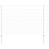 vidaXL Recinzione con Posto Argento 1,5 x 25 m Acciaio