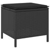 vidaXL Set da Pranzo per Giardino Nero polyrattan